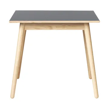 C35A dining table 82x82 cm - Light grey linoleum–oak natural water-based lacquer - FDB Møbler