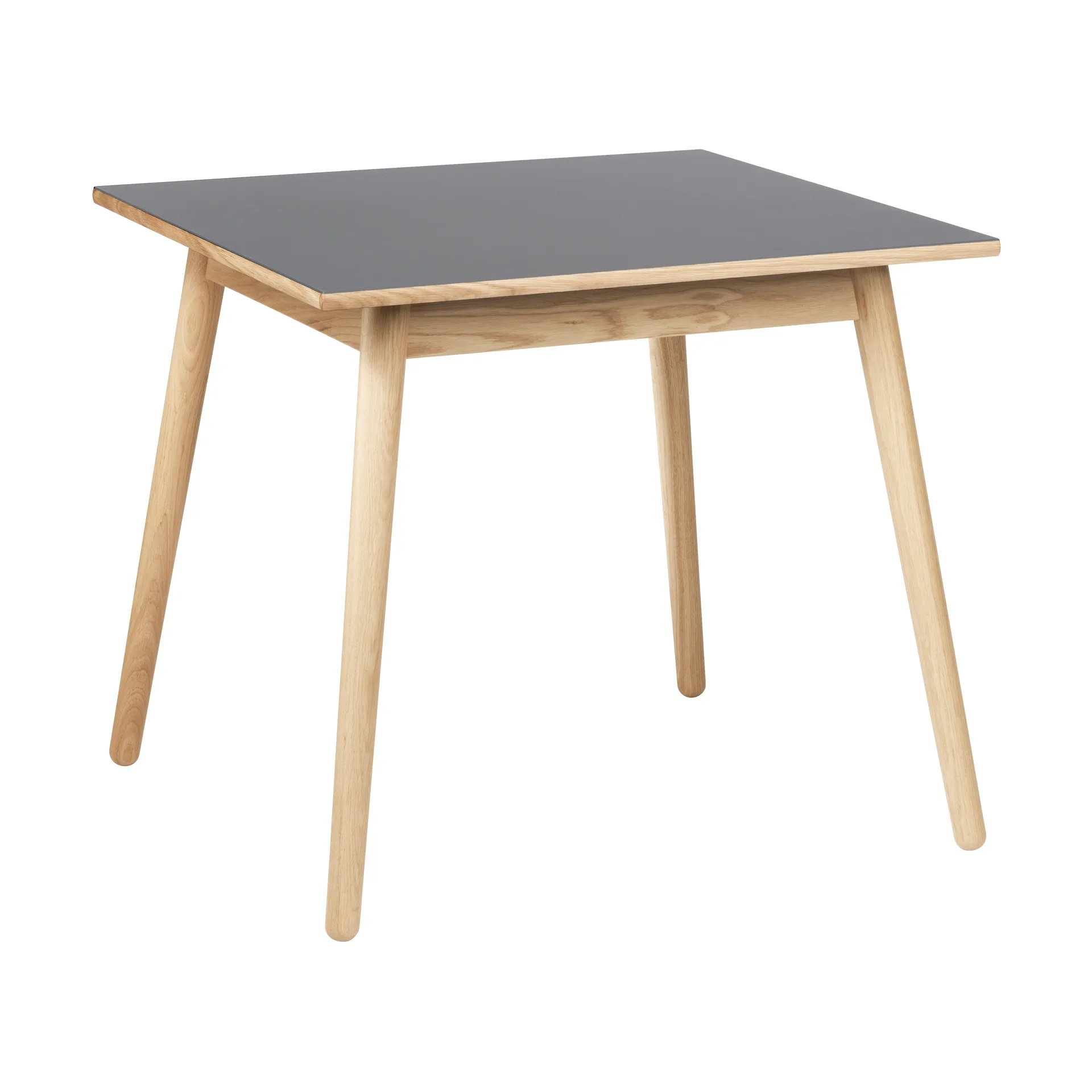 C35A dining table 82x82 cm, Light grey linoleum–oak natural water-based lacquer FDB Møbler