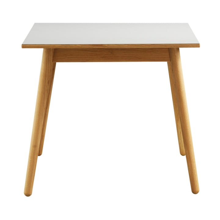 C35A dining table 82x82 cm - Light grey-oak nature lacquered - FDB Møbler