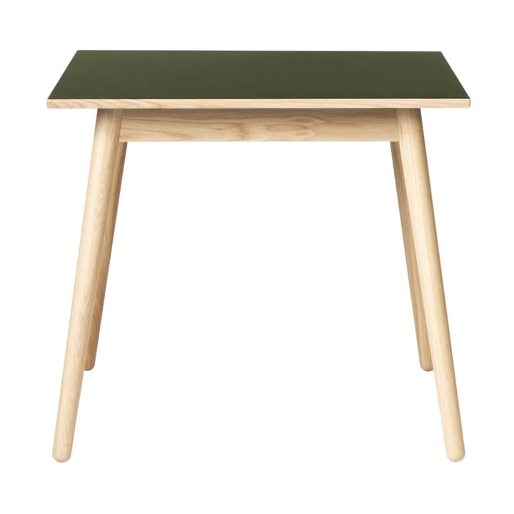 C35A dining table 82x82 cm - Olive green-oak nature lacquered - FDB Møbler