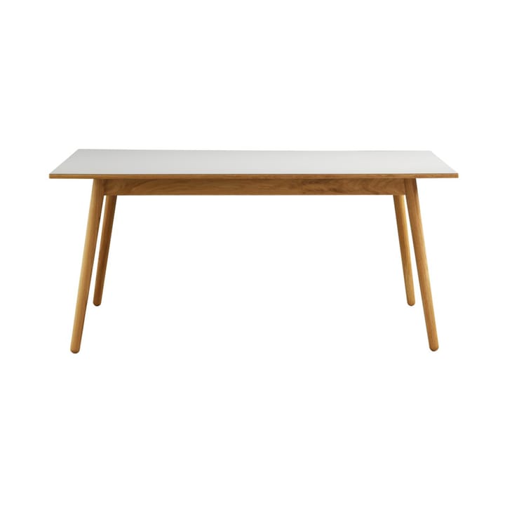 C35B dining table 82x160 cm - Light grey-oak nature lacquered - FDB Møbler