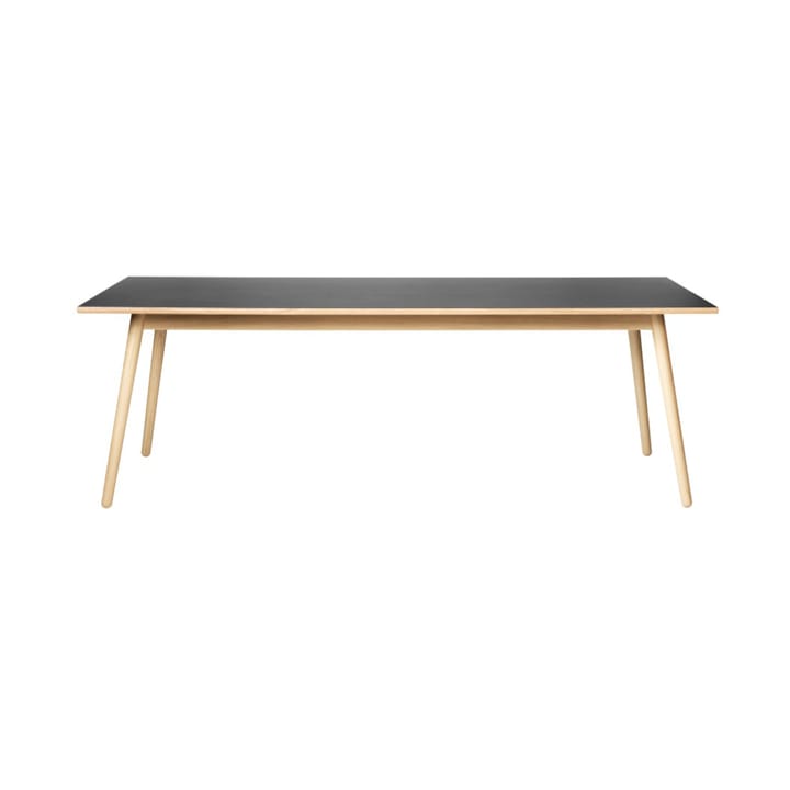 C35C dining table 95x220 cm - Black-oak nature lacquered - FDB Møbler