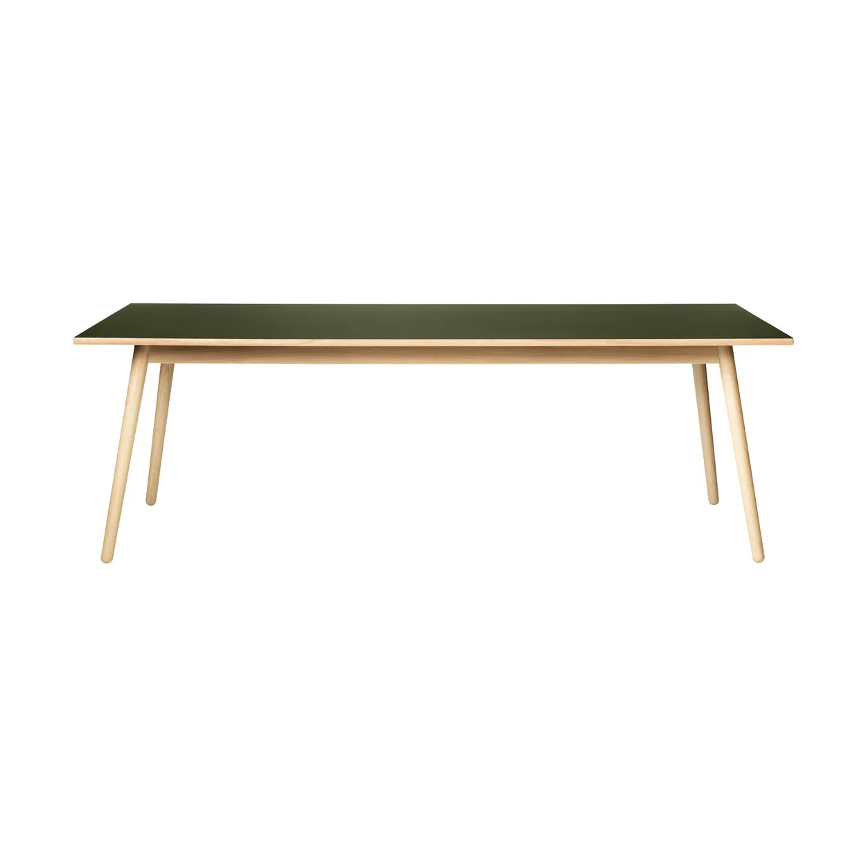 FDB Møbler C35C dining table 95x220 cm Olive linoleum-oak natural water-based lacquer