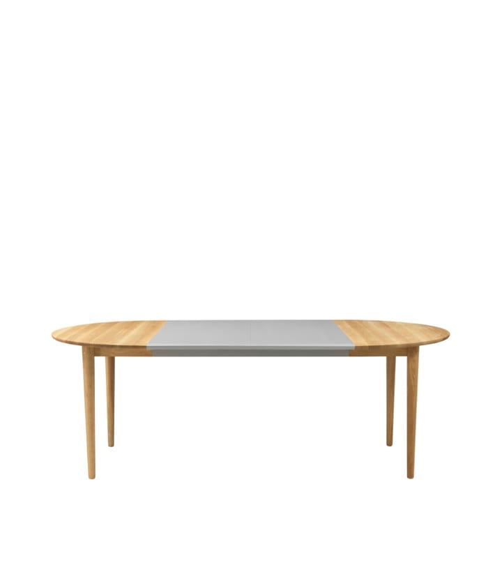 C62E table extension leaf, Grey beech painted FDB Møbler