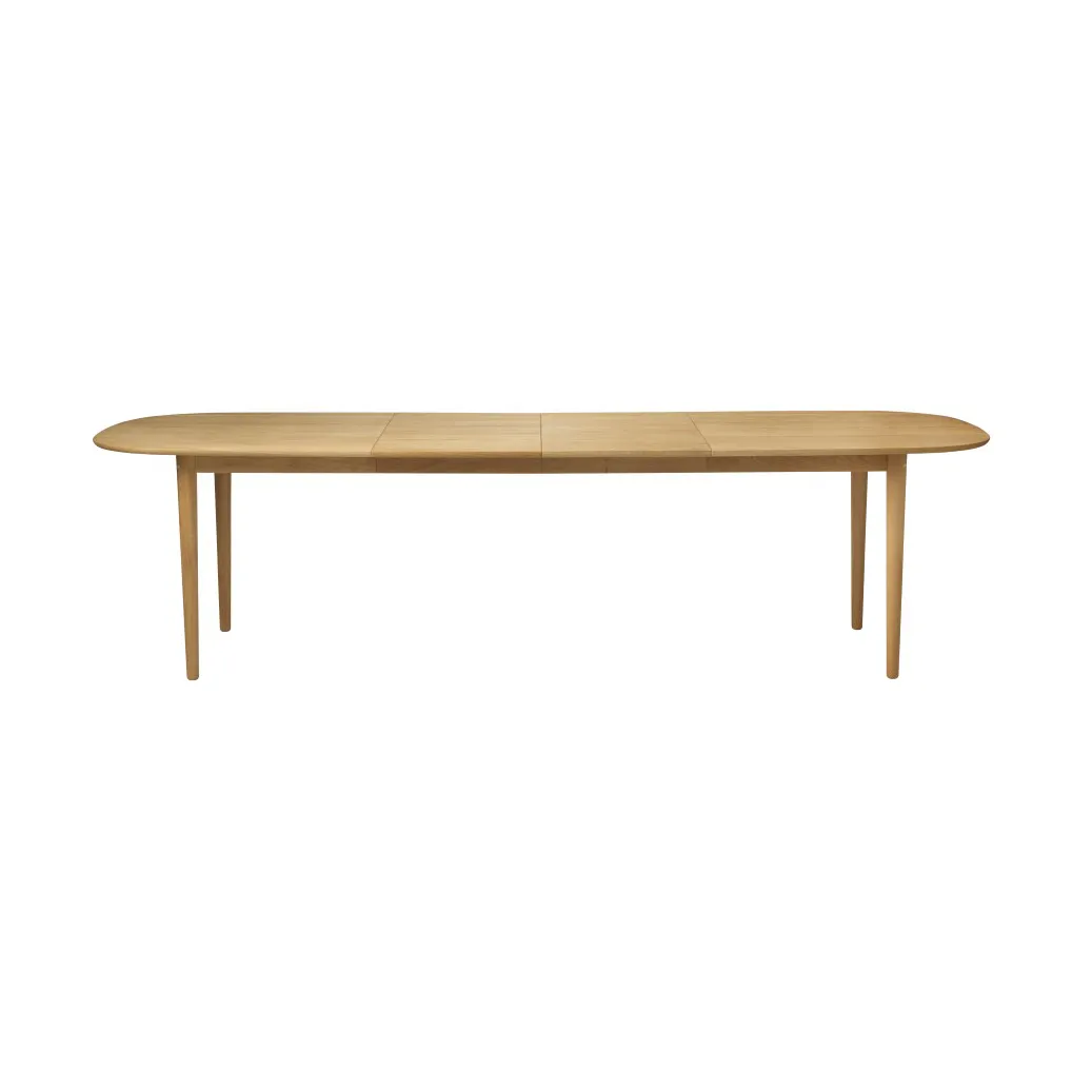 FDB Mobler C63E2TIL dining table 2 extension leaves Oak nature oiled