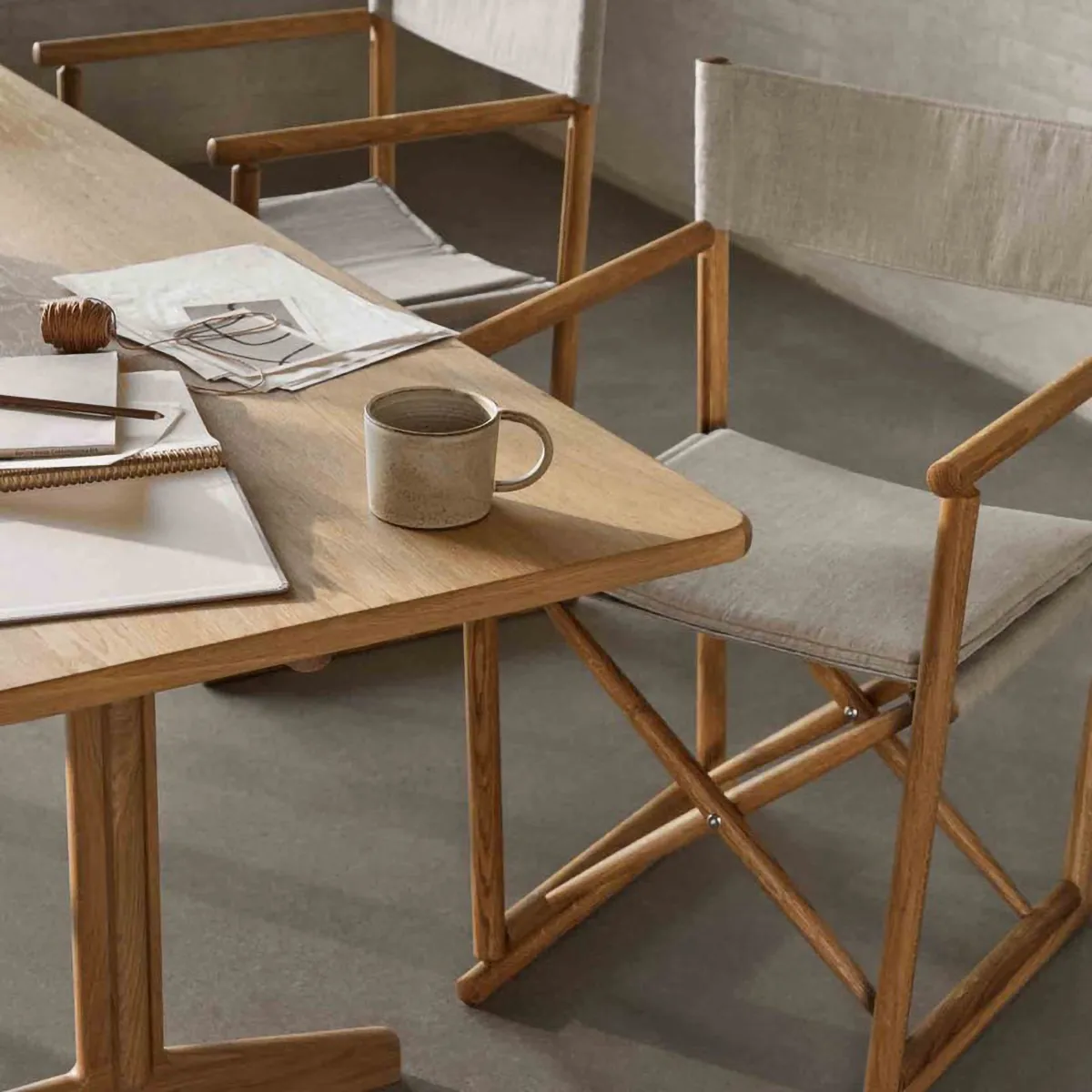 C64 Shaker dining table 90x180 cm, Oak solid oiled FDB Møbler