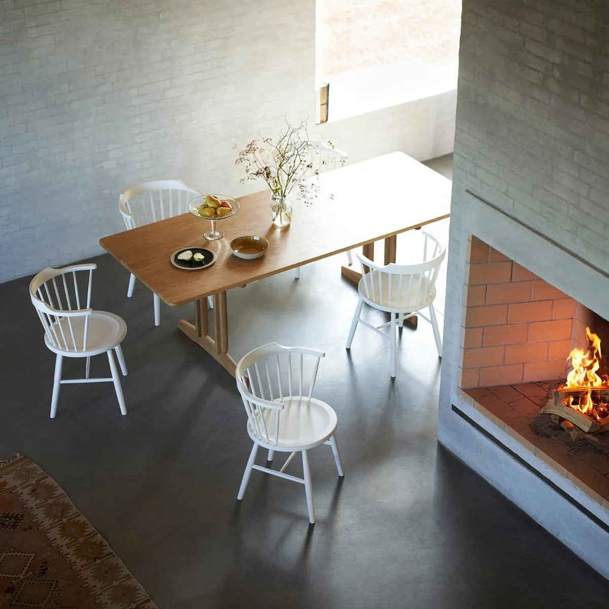 C64 Shaker dining table 90x220 cm, Oak solid oiled FDB Møbler