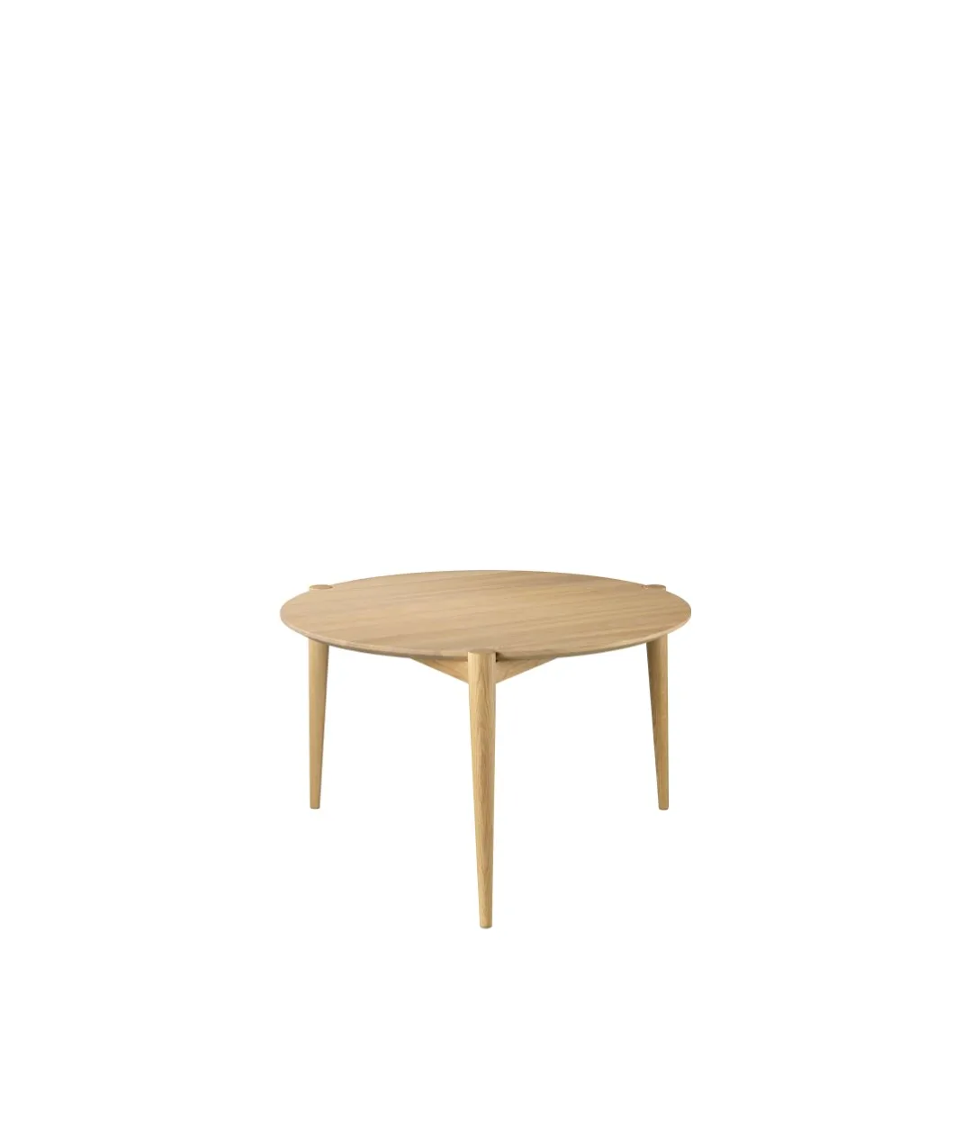D102 Søs coffee table Ø70 cm, Oak nature lacquered FDB Møbler
