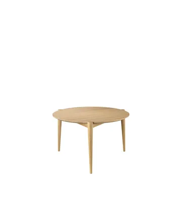 D102 Søs coffee table Ø70 cm - Oak nature lacquered - FDB Møbler