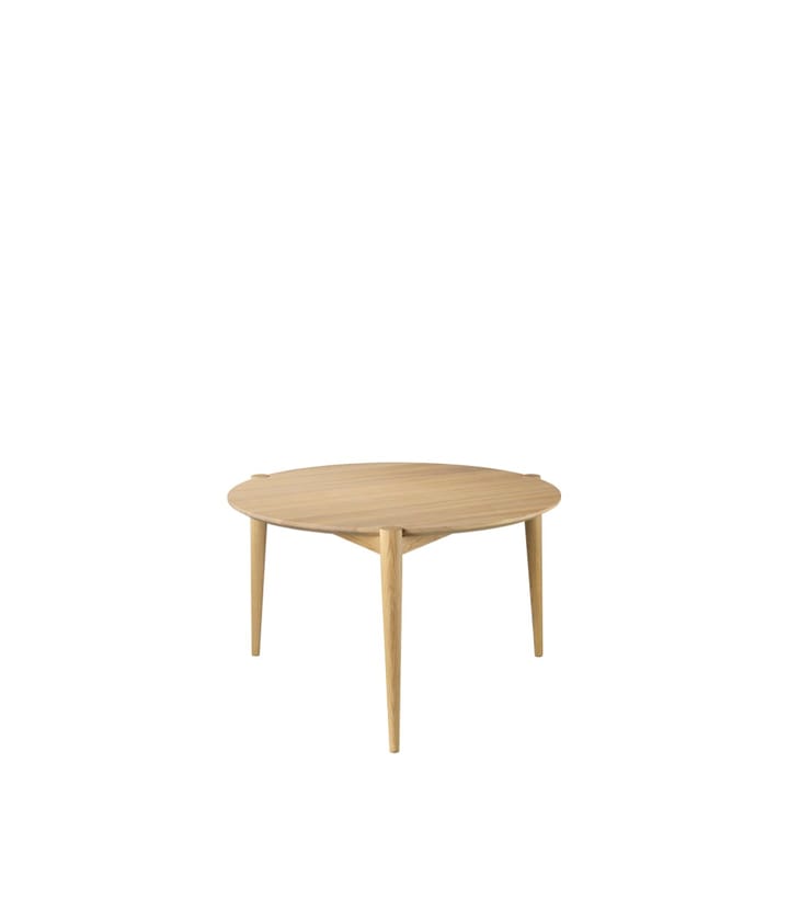 D102 Søs coffee table Ø70 cm - Oak nature lacquered - FDB Møbler