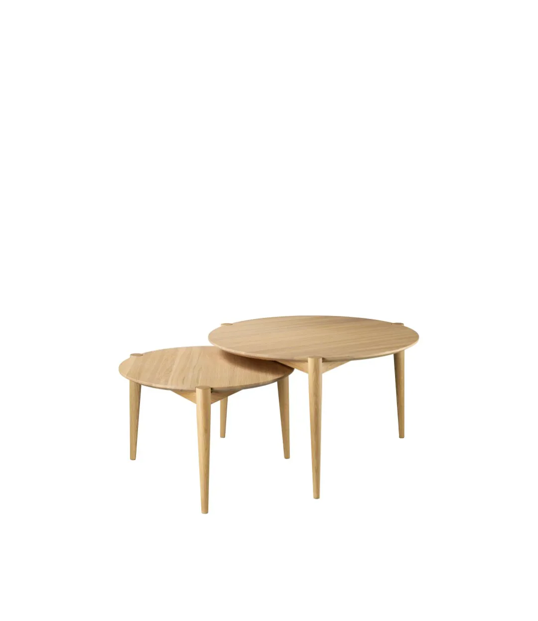D102 Søs coffee table Ø70 cm, Oak nature lacquered FDB Møbler