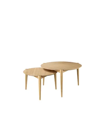 D102 Søs coffee table Ø70 cm - Oak nature lacquered - FDB Møbler