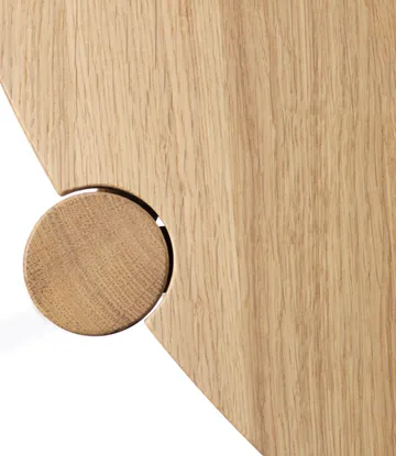 D102 Søs coffee table Ø70 cm - Oak nature lacquered - FDB Møbler