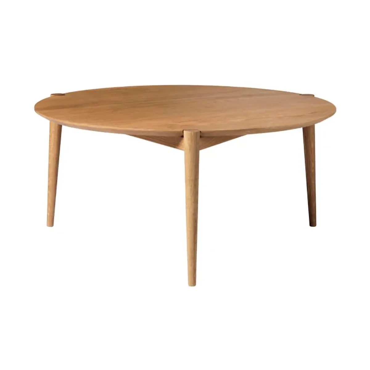 D102 Søs coffee table Ø85 cm, Oak solid oiled FDB Møbler