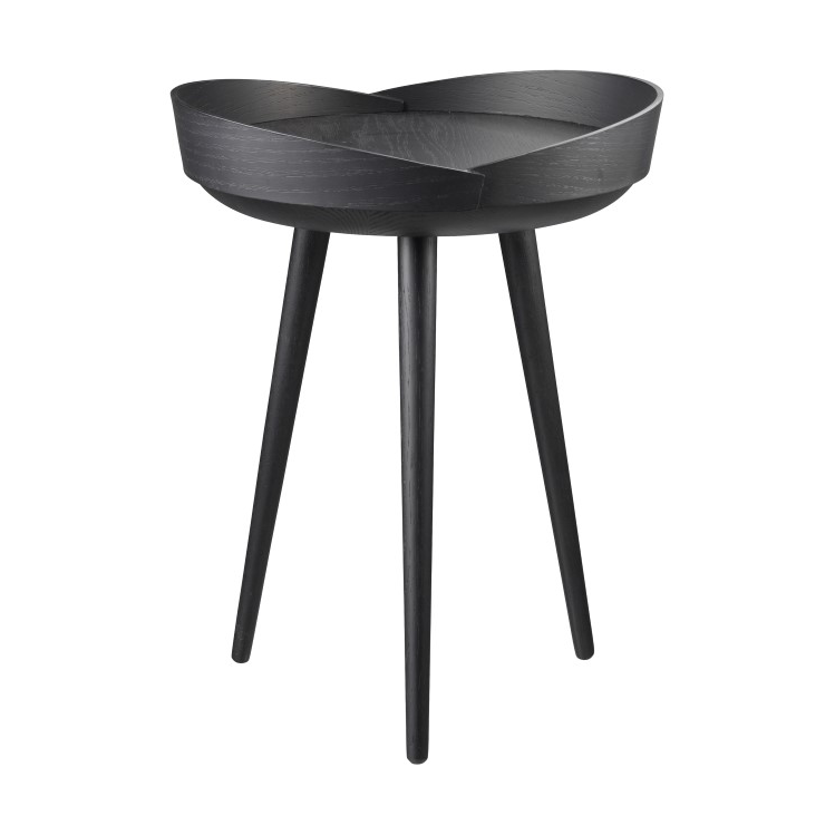 FDB Mobler D106 Bakkedal tray table o38 cm Oak black painted