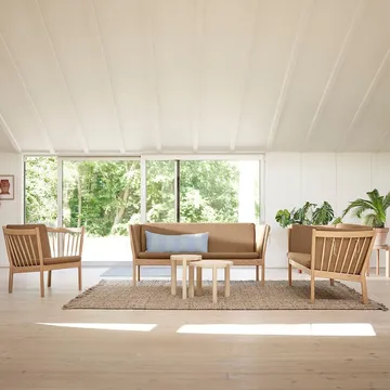 D108 Ragnesminde coffee table Ø48 cm - Pine untreated - FDB Møbler