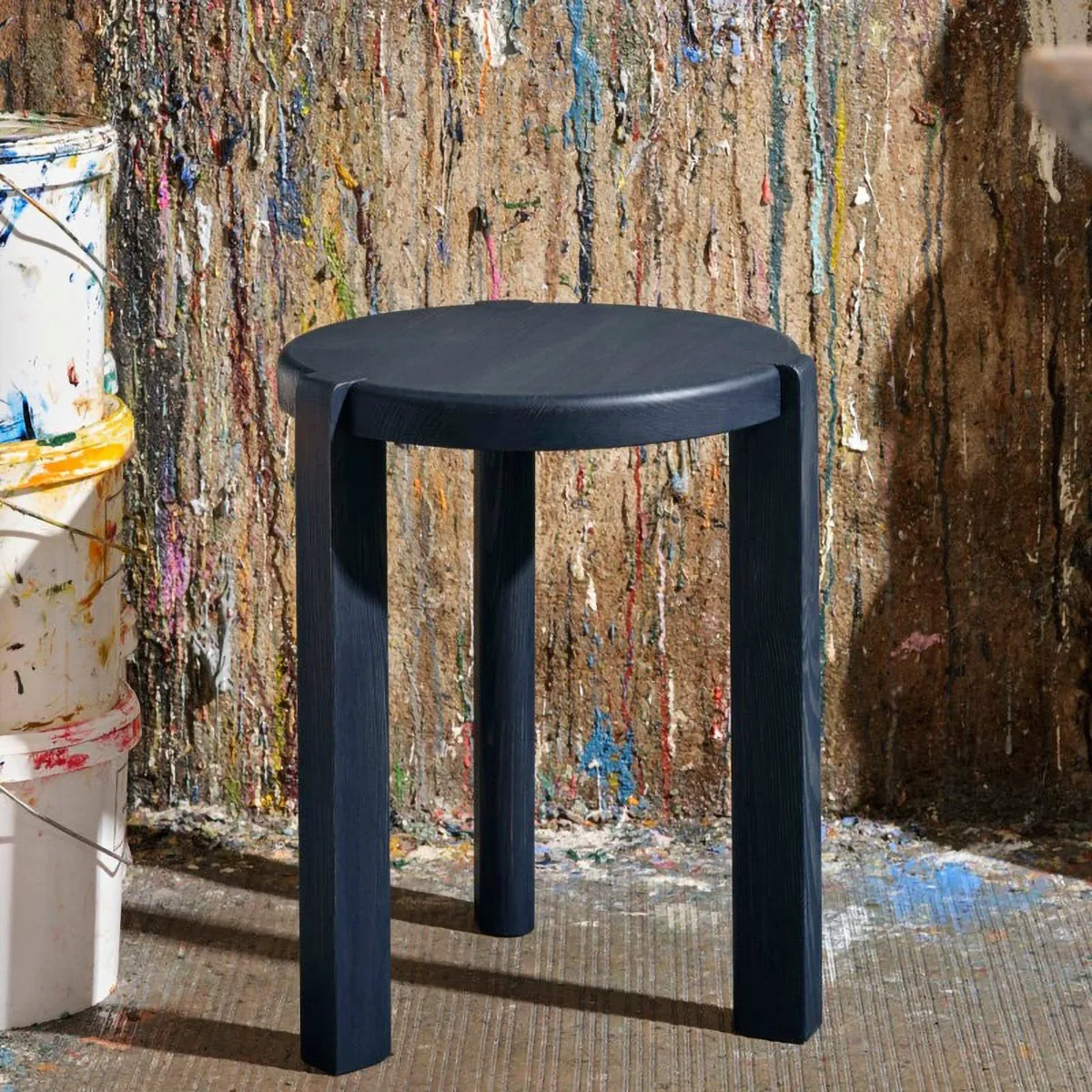 D108 Ragnesminde side table Ø35 cm
, Midnight blue FDB Møbler