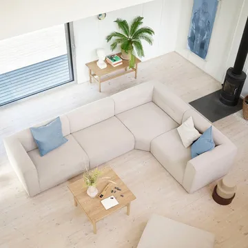 D33 coffee table 60x120 cm - Oak solid oiled - FDB Møbler