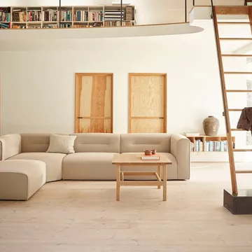 D33 coffee table 80x80 cm - Oak solid oiled - FDB Møbler