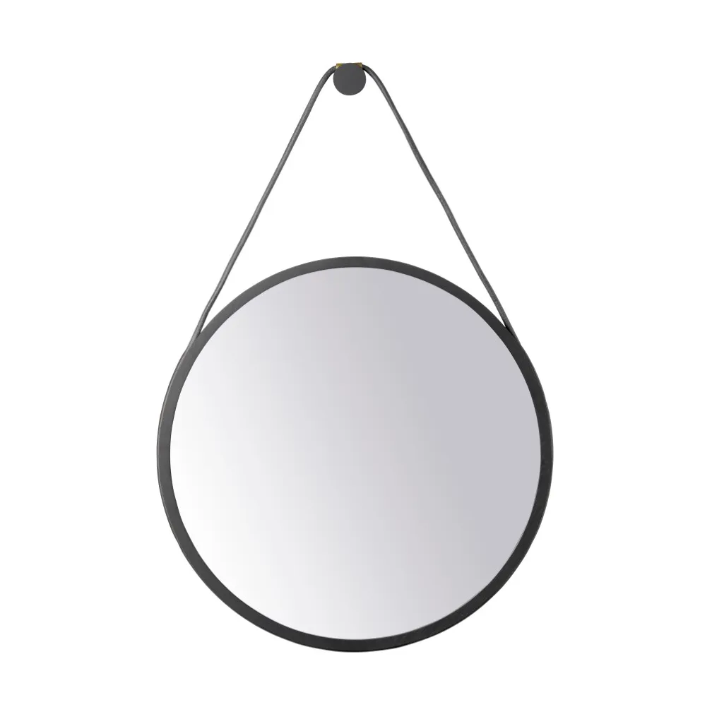 FDB Mobler I3 Mosso wall mirror Oak black painted o60 cm