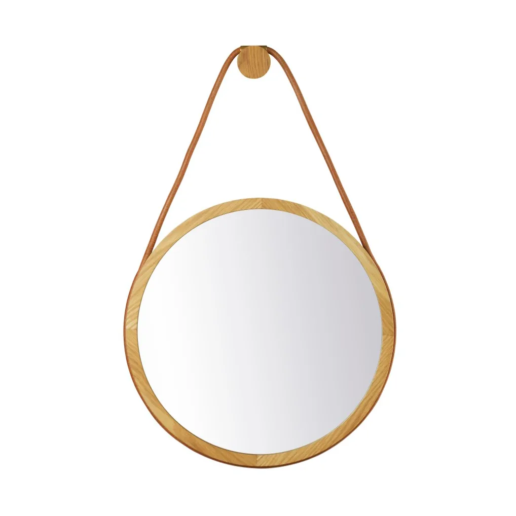 FDB Mobler I3 Mosso wall mirror Oak nature lacquered o40 cm