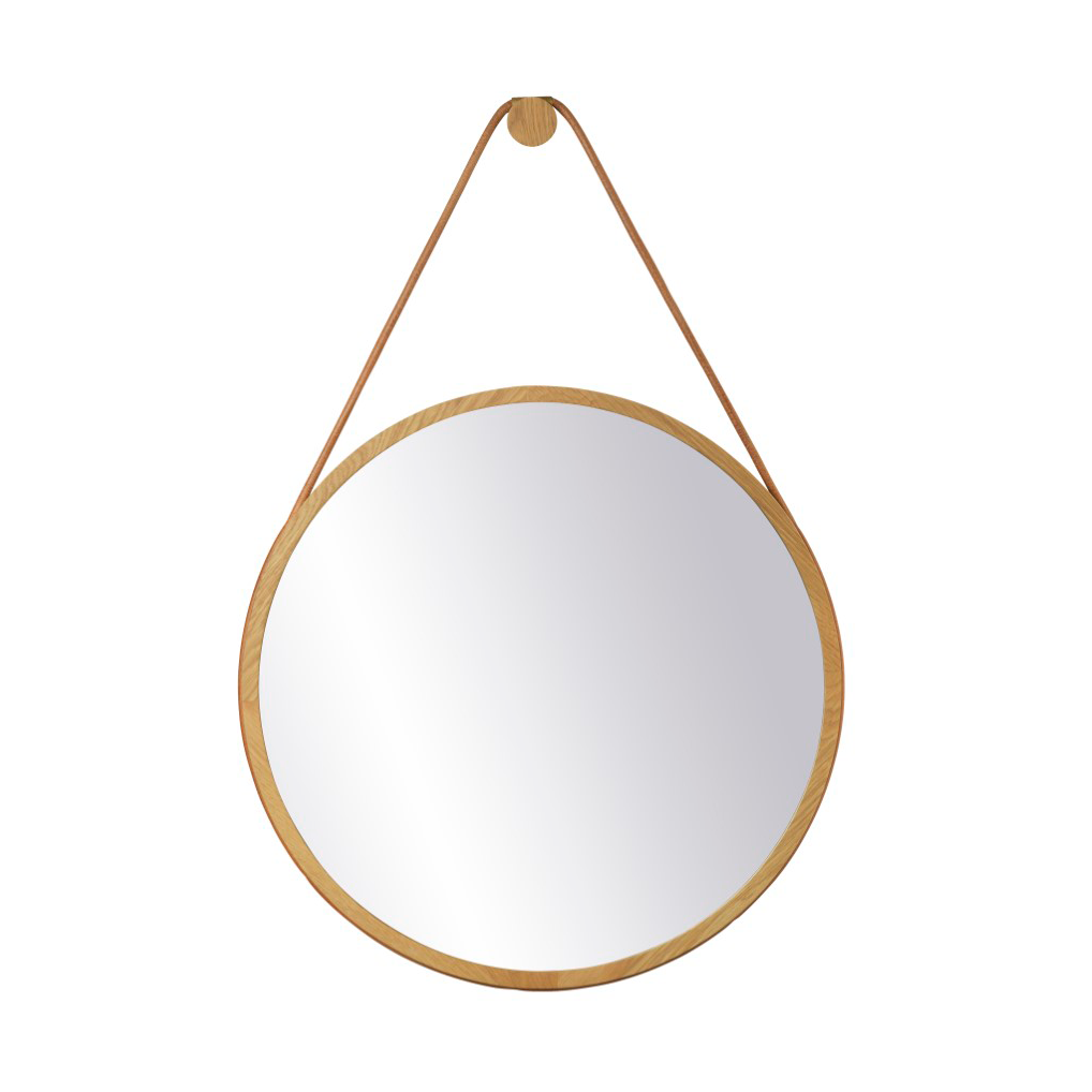 FDB Mobler I3 Mosso wall mirror Oak nature lacquered o60 cm