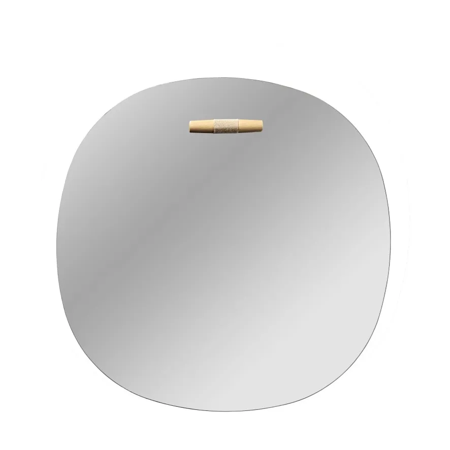 FDB Mobler I4 Birkso wall mirror Oak nature lacquered o50 cm