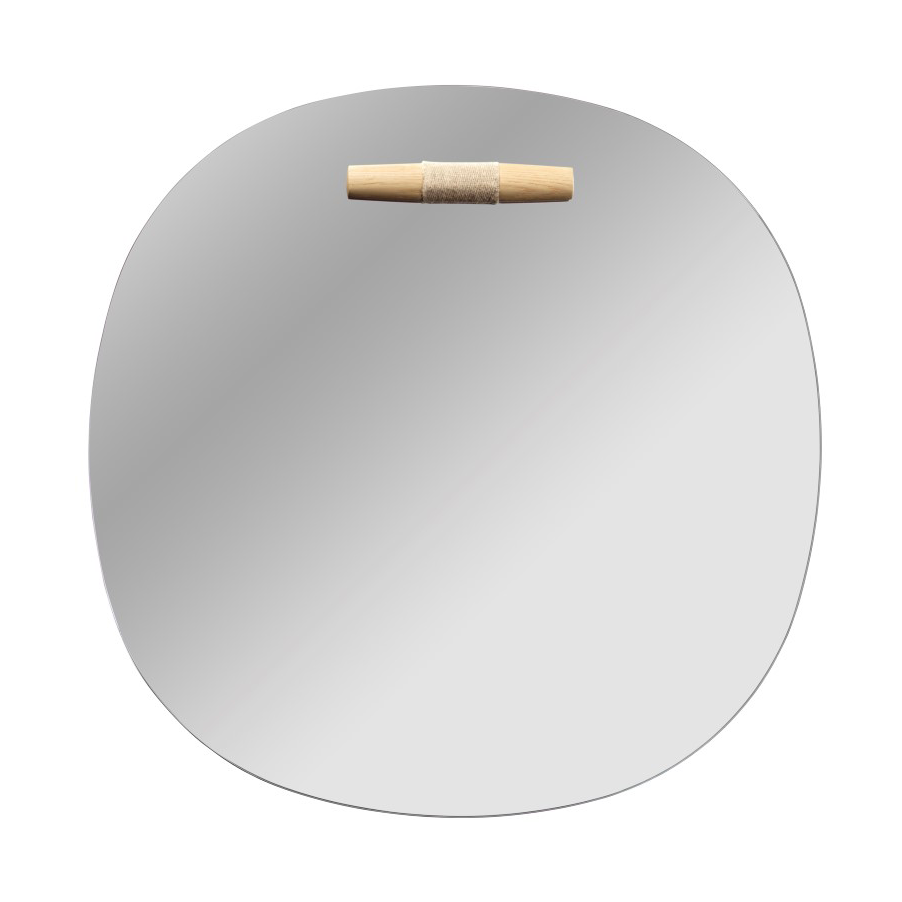 FDB Mobler I4 Birkso wall mirror Oak nature lacquered o70 cm