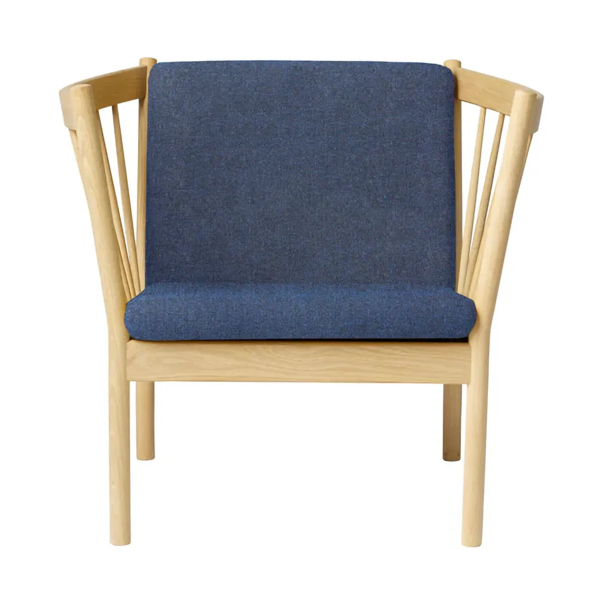 J146 armchair, Oak lacquered-dark blue FDB Møbler