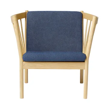 J146 armchair - Oak lacquered-dark blue - FDB Møbler