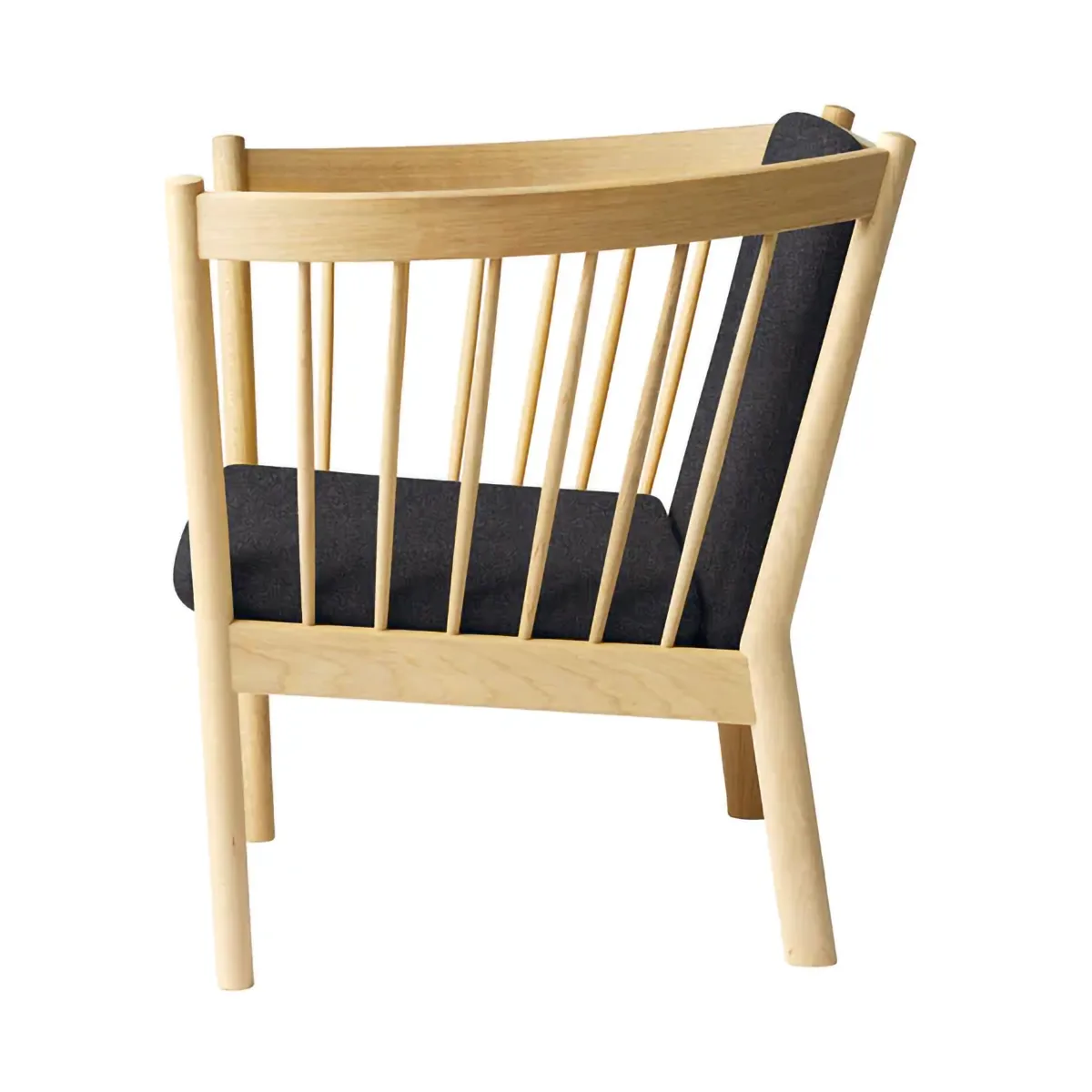 J146 armchair, Oak lacquered-dark grey FDB Møbler