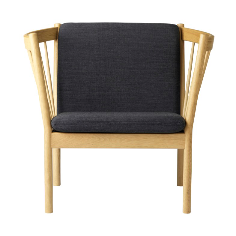 FDB Møbler J146 armchair Oak nature lacquered-dark grey