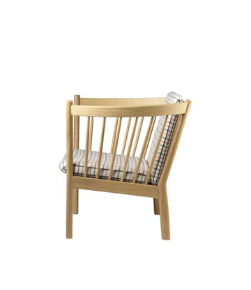 J146 armchair - Oak nature lacquered-red diced - FDB Møbler