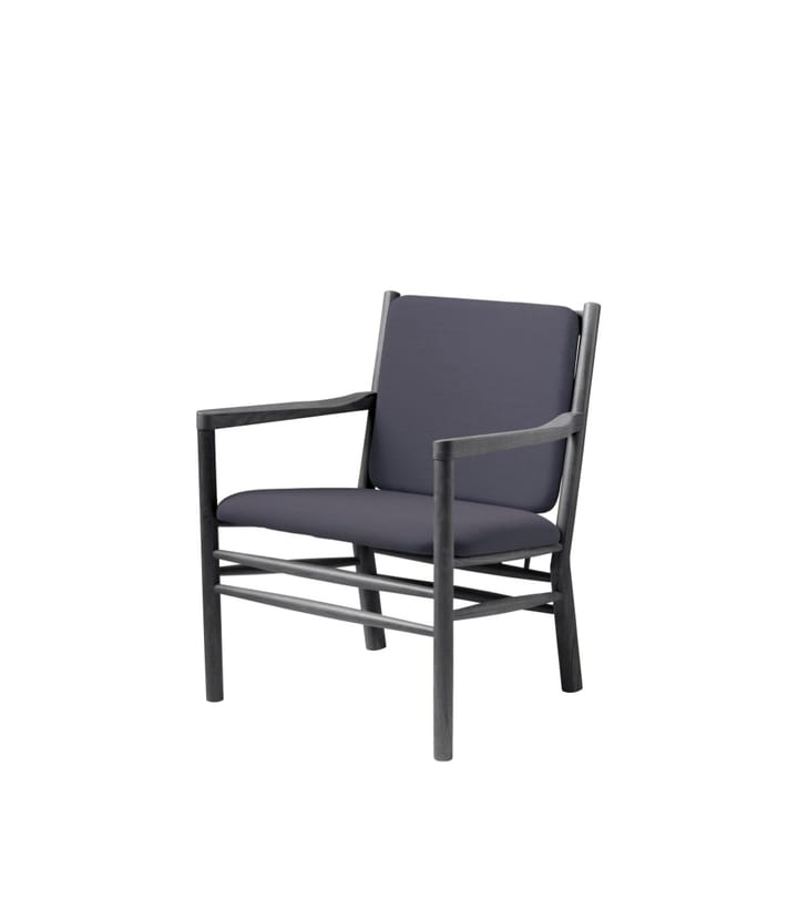 J147 armchair, Oak black painted-dark blue FDB Møbler