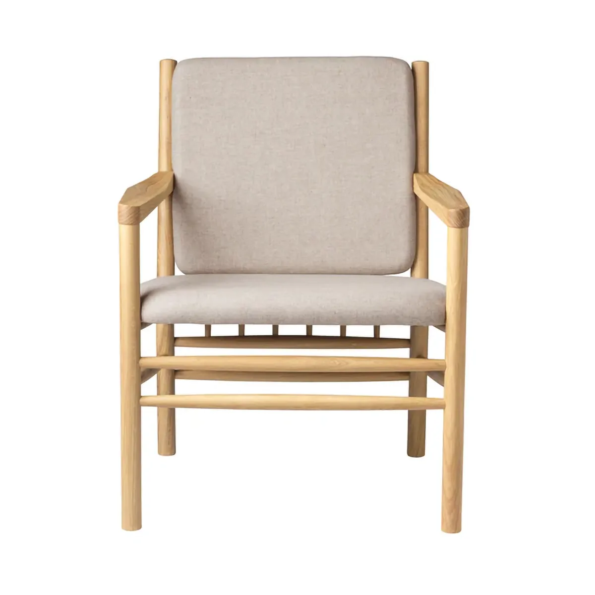 J147 armchair, Oak lacquered-beige FDB Møbler
