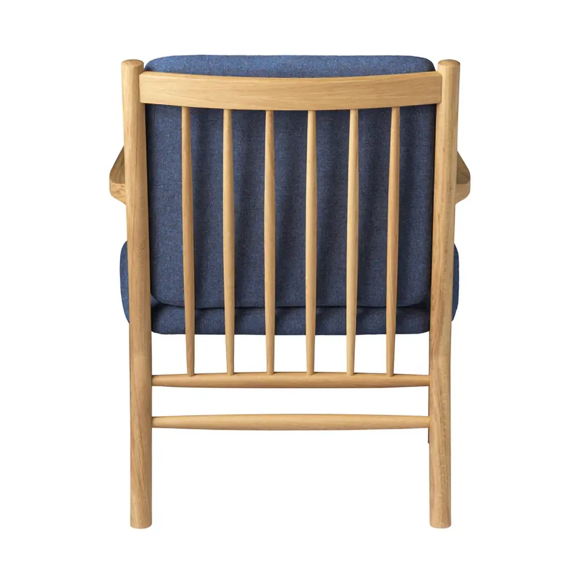 J147 armchair, Oak lacquered-dark blue FDB Møbler