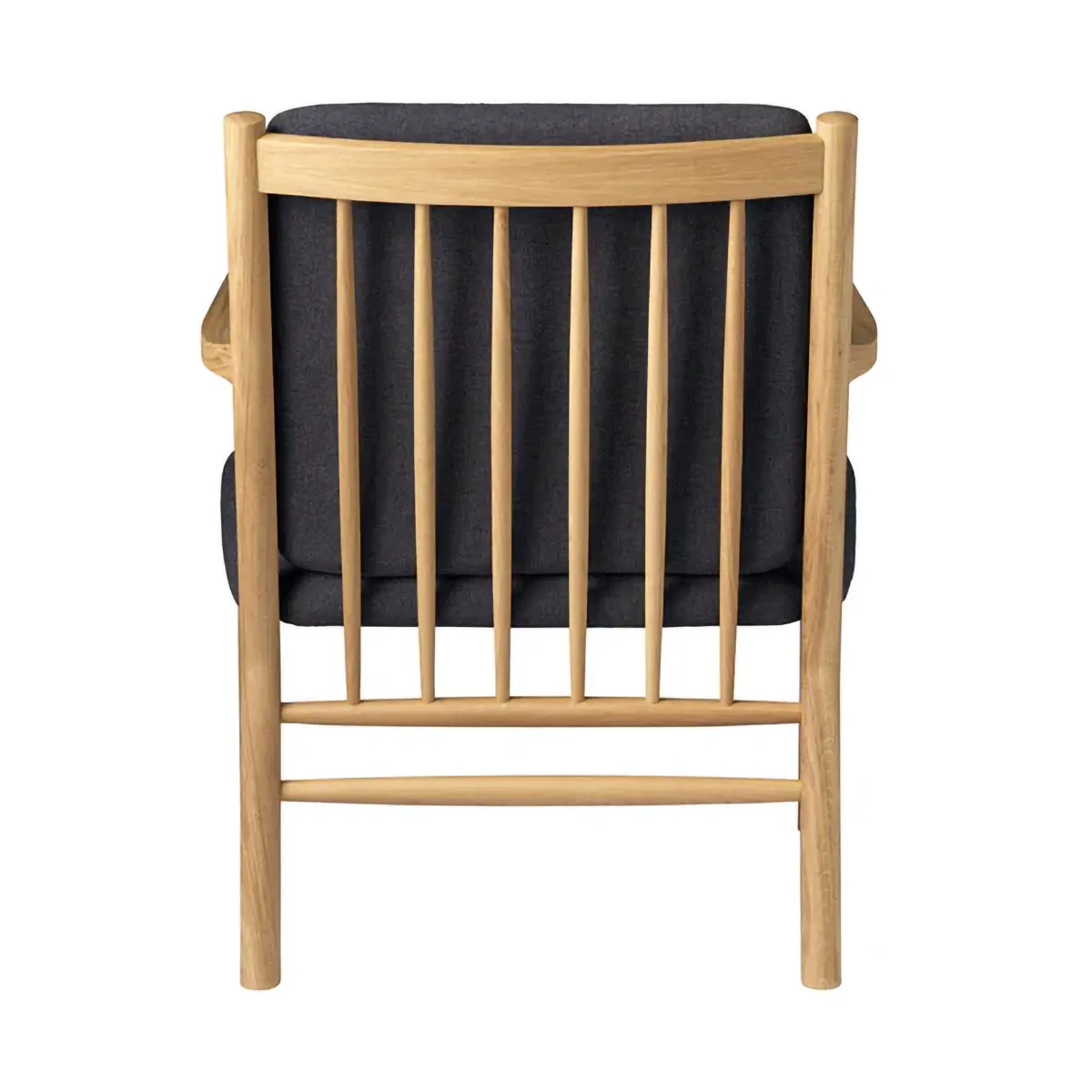 J147 armchair, Oak lacquered-dark grey FDB Møbler