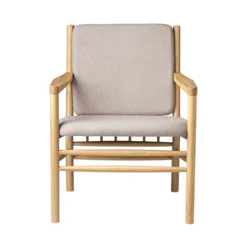 J147 armchair - Oak lacquered-light grey - FDB Møbler