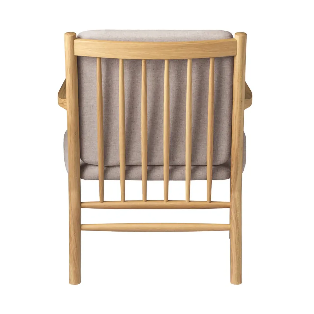 J147 armchair, Oak lacquered-light grey FDB Møbler