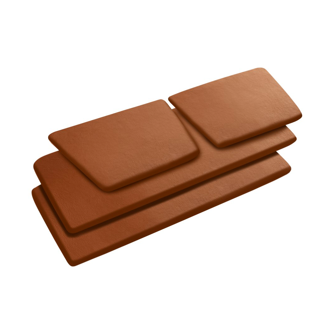 FDB Mobler J148 seat cushion Cognac leather | Scandinavian Design | Seat cushions & pads | Brown