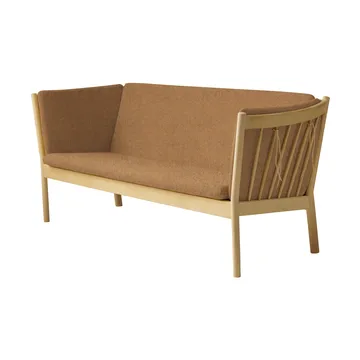 J149 sofa - Fabric brown-lacquered oak, 3-seater - FDB Møbler