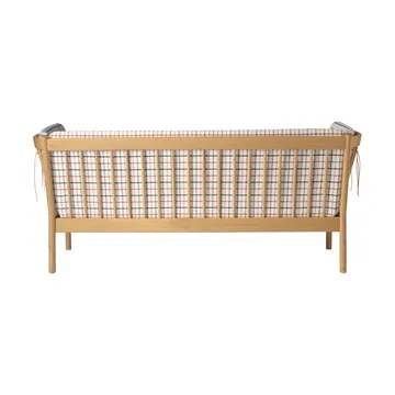 J149 sofa - Fabric red-lacquered oak, 3-seater - FDB Møbler