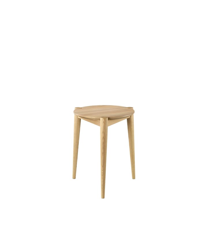 J160 Stool 35 cm - Oak nature lacquered - FDB Møbler