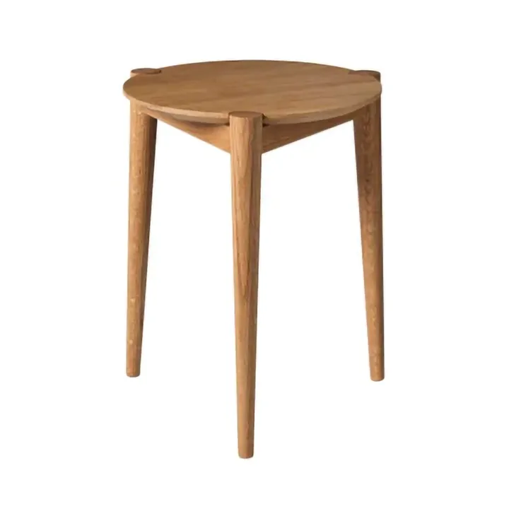 J160 stool 35 cm - Oak solid oiled - FDB Møbler
