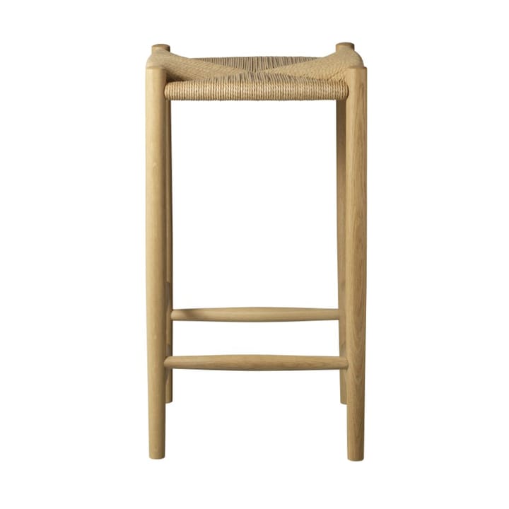 J164C Counter Squared bar stool - Oak nature lacquered - FDB Møbler