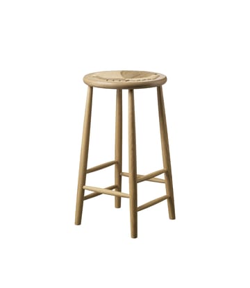 J165C bar chair 65 cm - Oak nature lacquered-nature - FDB Møbler