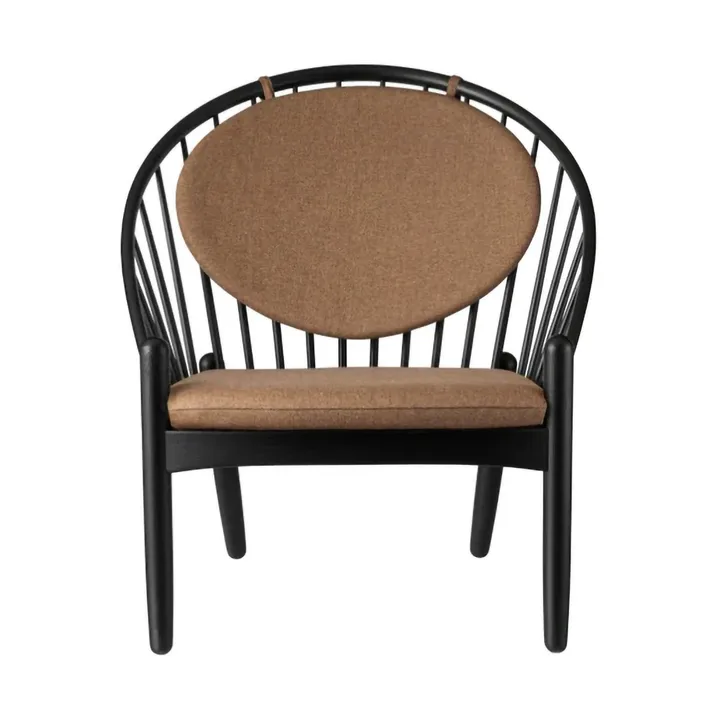 J166 Jørna chair - Black painted oak-brown - FDB Møbler