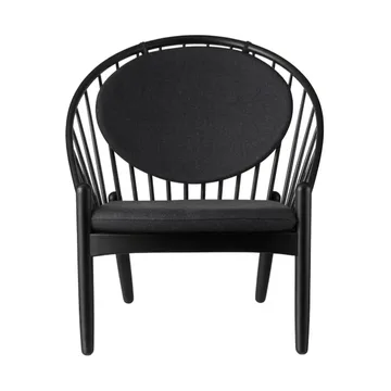 J166 Jørna chair - Black painted oak-dark grey - FDB Møbler