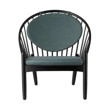 J166 Jørna chair - Black painted oak-green - FDB Møbler