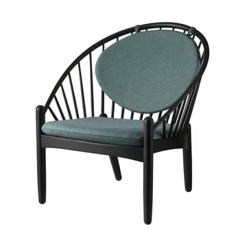 J166 Jørna chair - Black painted oak-green - FDB Møbler
